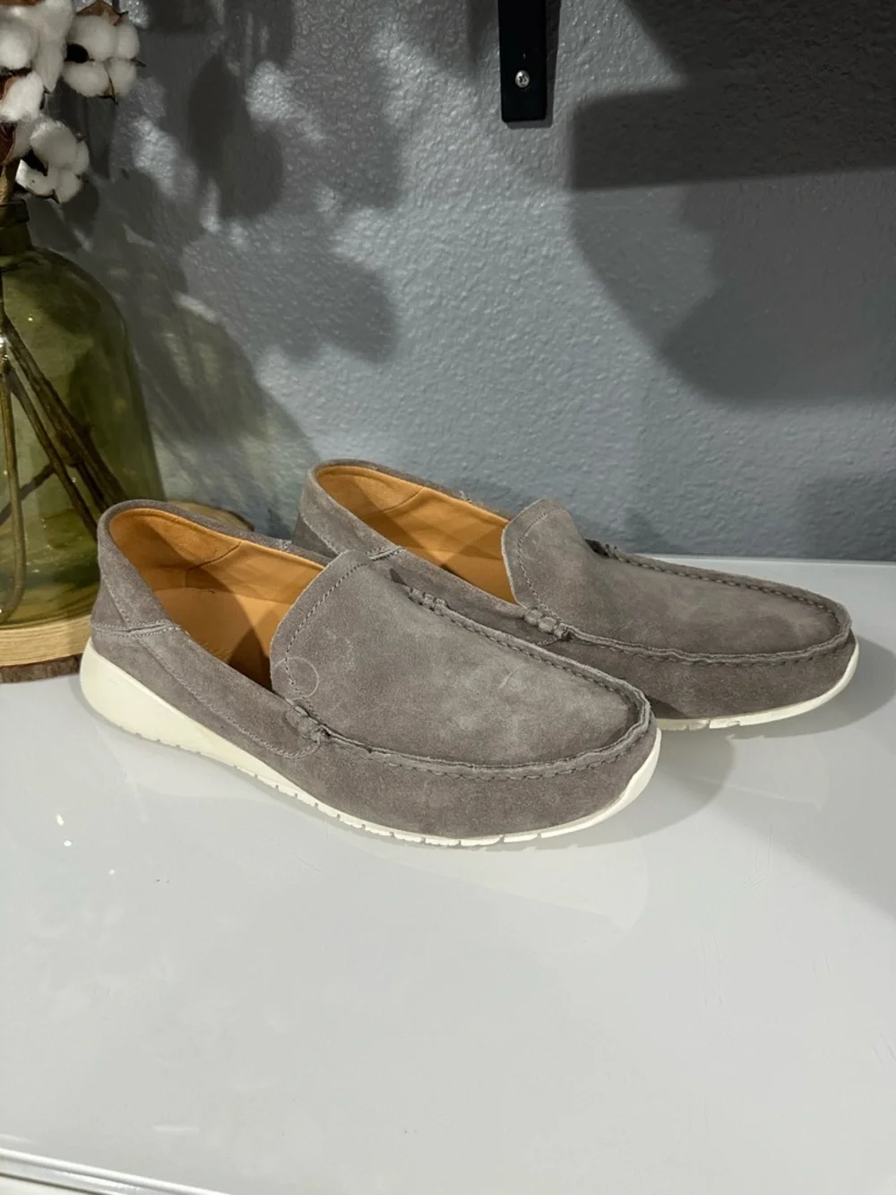 NEW! Men's Olukai Ka’a Loafers in Taupe Sz 9